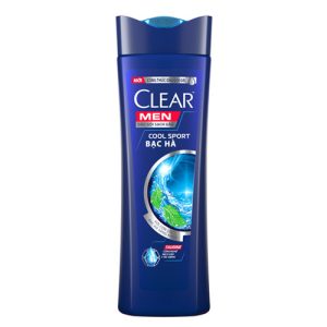 Dầu gội Clear Men bạc hà 340g