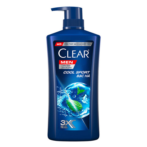 Dầu gội Clear Men bạc hà 630g